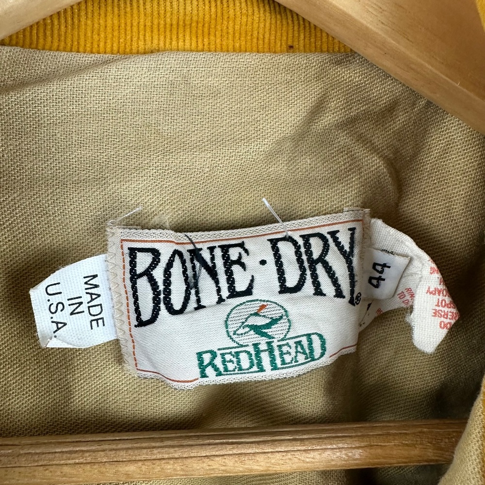 vintage 1950s duck hunting RED HEAD brown L-xl cotton 44 sportsman BONE DRY - Picture 3 of 14